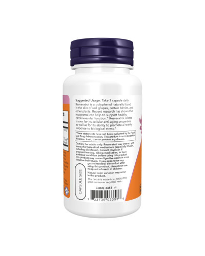Ресвератрол, Resveratrol 200 mg - 120 vcaps
