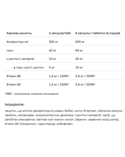 Комплекс для печінки, Livsupport - 60caps