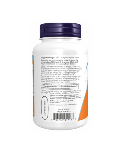 Олія печінки тріски, Cod Liver Oil 1000mg - 180 sgels