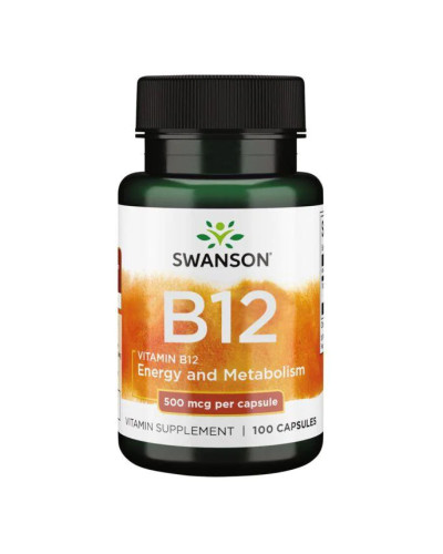 Вітамін В12, Vitamin B12 500 mcg - 100 Caps