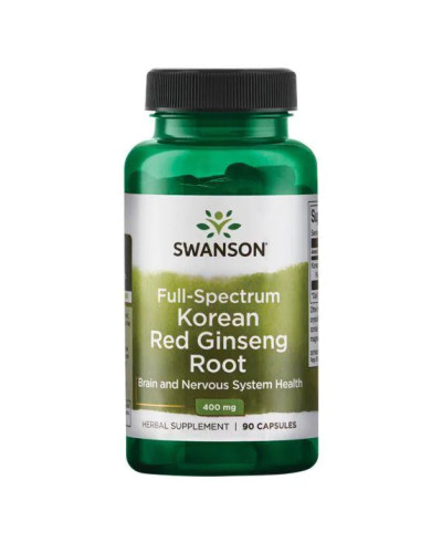 Корінь женьшеню, Korean Red Ginseng Root 400 mg - 90 Caps