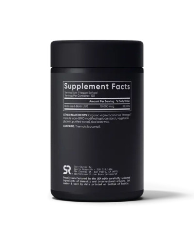 Біотин, Biotin 10,000mcg - 120 veg softgels
