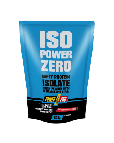 Ізолят сироваткового протеїну, ISO Power Zero - 500g Strawberry With Cream
