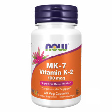 Вітамін К2, Vitamin K-2 (MK7) 100 mcg - 60 vcaps