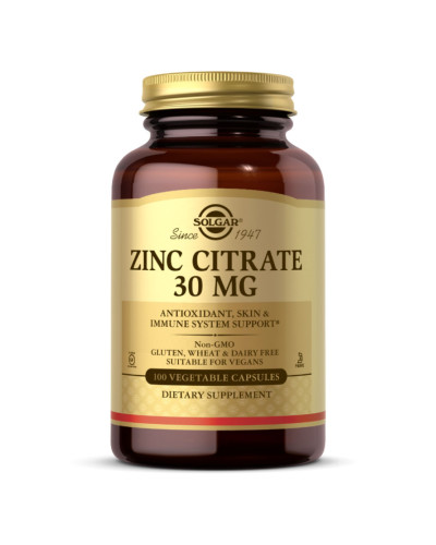 Zinc Citrate 30mg - 100 vcaps