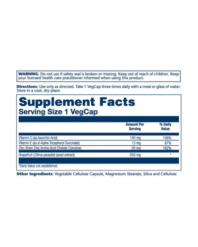 Екстракт кісточок грейпфрута, Grapefruit Seed Extract 250mg - 60 vcaps