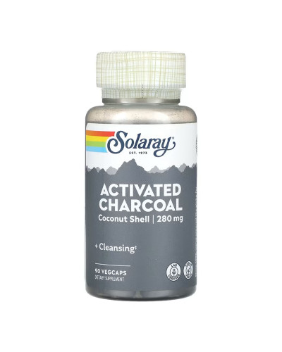 Activated Charcoal, Coconut 280mg - 90 vcaps