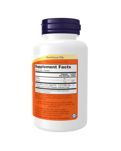Black Cumin Seed Oil - 1,000mg - 60 sgels