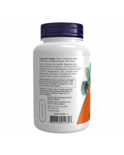 Кальцій Цитрат, Calcium Citrate - 120 vcaps