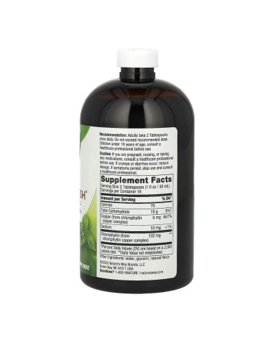 Рідкий хлорофіл, Chlorofresh® Liquid - 16 oz Mint