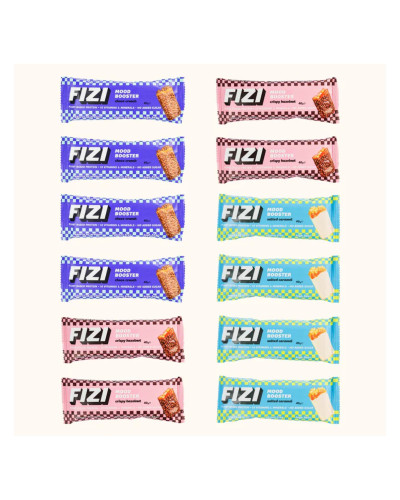 Батончики, Fizi Mood Booster - 12x40g Mix Box
