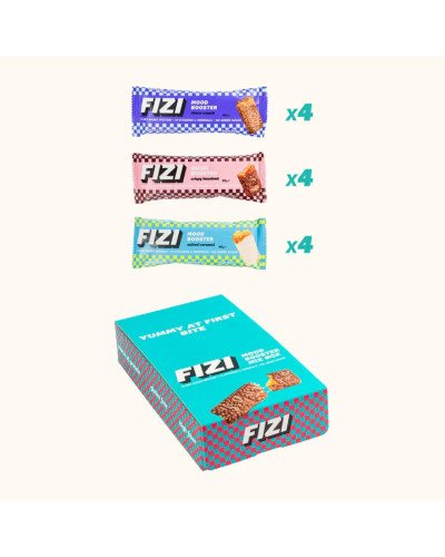 Батончики, Fizi Mood Booster - 12x40g Mix Box