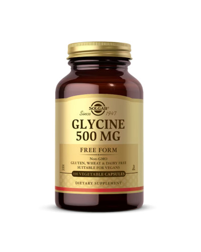 Гліцин, Glycine 500mg - 100 vcaps
