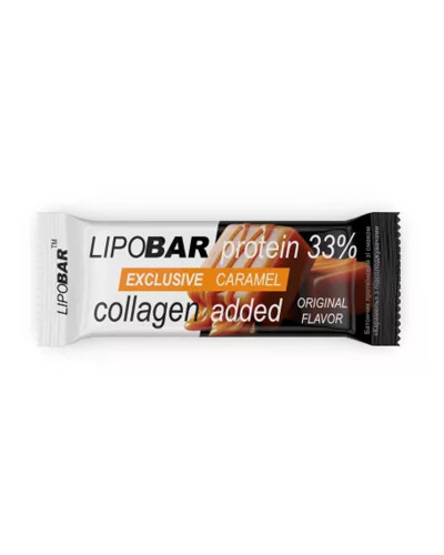 Протеїновий батончик, Lipobar Exclusive - 50g Caramel