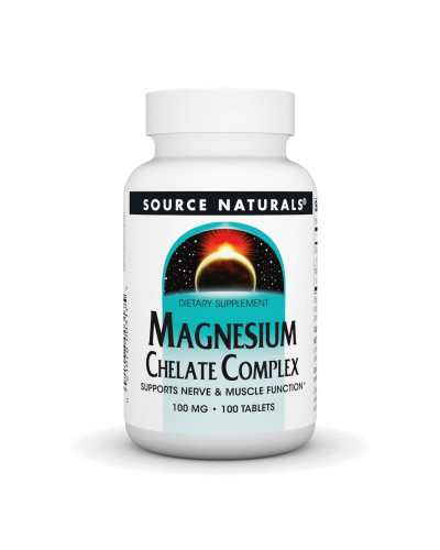 Комплекс Хелатного Магнію, Magnesium Chelate Complex 100mg - 100 tabs