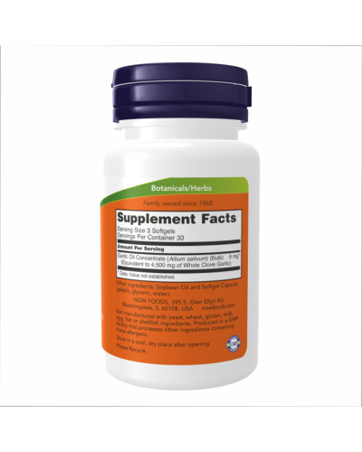 Garlic Oil 1500 mg - 250 softgels