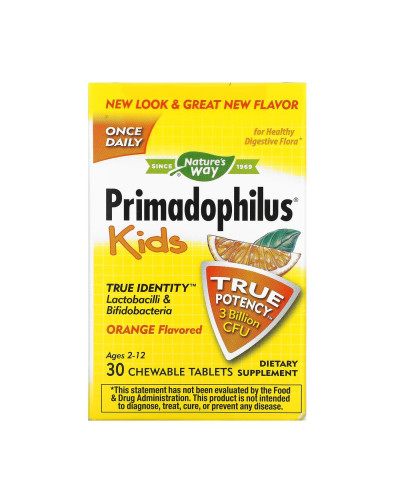 Пробіотики для дітей, Primadophilus® - 30 tabs Orange