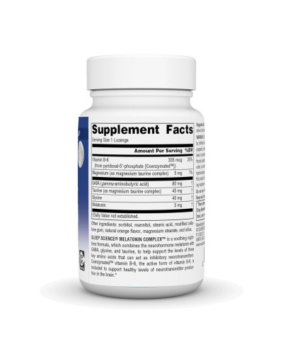 Sleep Science® Melatonin Complex™ 3 mg - 50 lozenges Orange