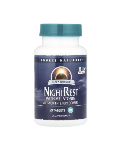 Sleep Science® NightRest™ with Melatonin - 50 tabs