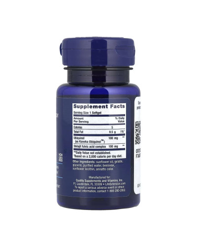 Коензим CoQ10 (Убіхінол), Super Ubiquinol CoQ10 with Enhanced Mitochondrial Support™ 100 mg - 30 softgels
