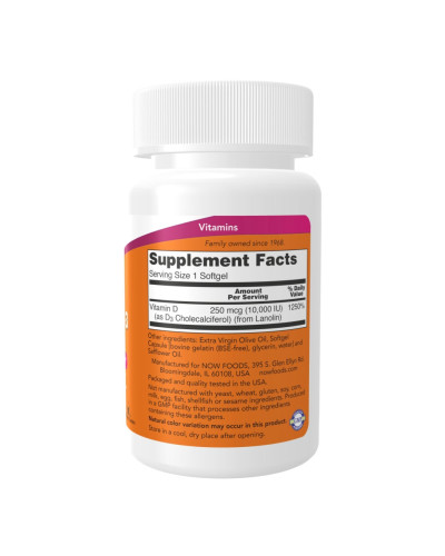 Vitamin D-3 10,000 IU - 30 softgels