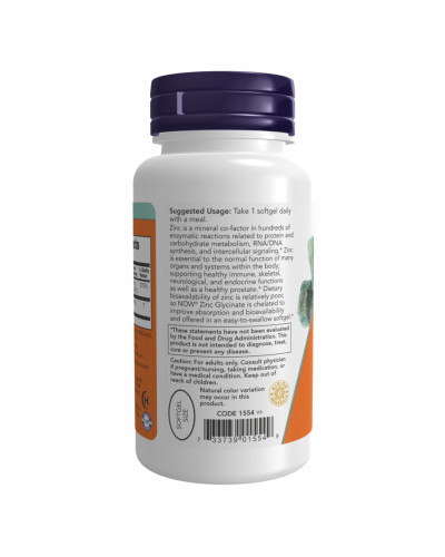Цинк Гліцинат, Zinc Glycinate 30mg - 120 sgels