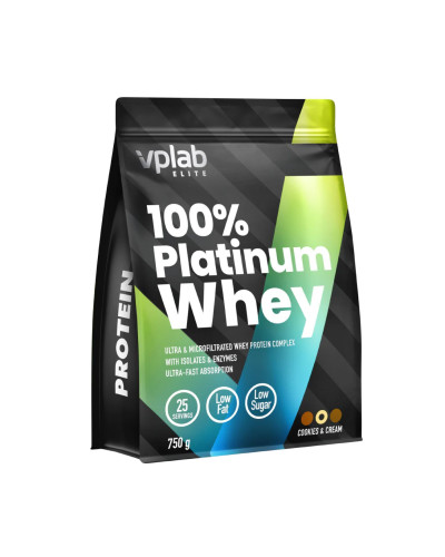 Протеїн, 100% Platinum Whey - 750g Cookies Cream