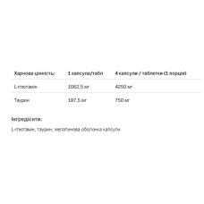 Глютамін, Glutamine 1250 Xtracaps - 180caps