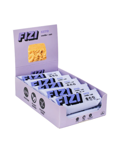 Батончики КЕТО, KETO Protein Bar - 10x45g Vanilla + Salt