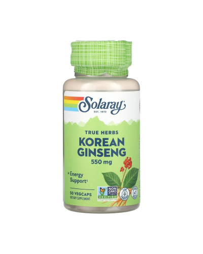 Корейський женьшень, Korean Ginseng Root 550mg - 50 vcaps