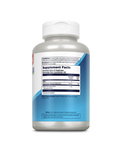Магній гліцинат, Magnesium Bisglycinate 350 - 160 veg caps