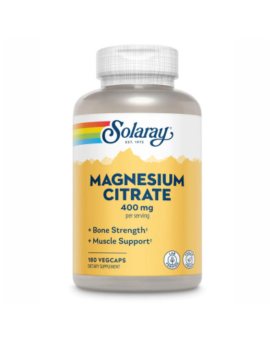 Магній Цитрат, Magnesium Citrate 400mg - 180 vcaps