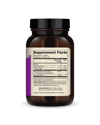 Кверцетин і птеростильбен, Quercetin and Pterostilbene Advanced - 60 caps