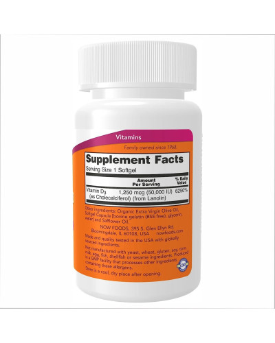Вітамін Д3, Vitamin D-3 50,000 IU - 50 softgels