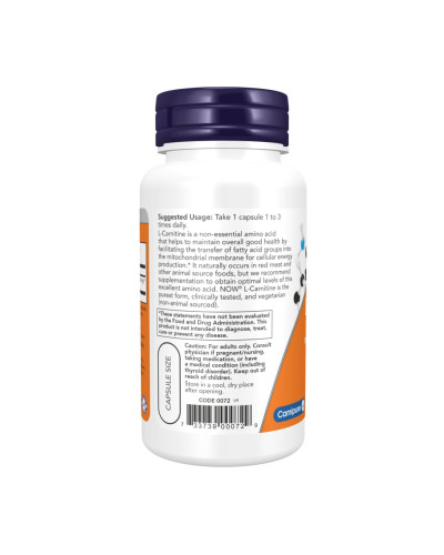 L-Carnitine 500mg - 180 caps