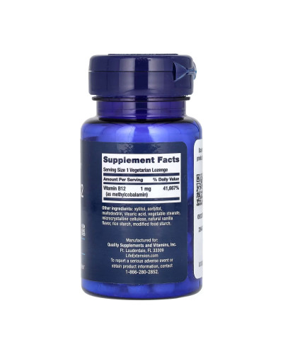 Вітамін Б12, Vitamin B12 Methylcobalamin 1 mg - 60 Loz