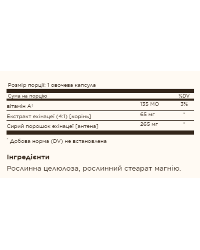 Ехінацея, FP Echinacea - 100 vcaps