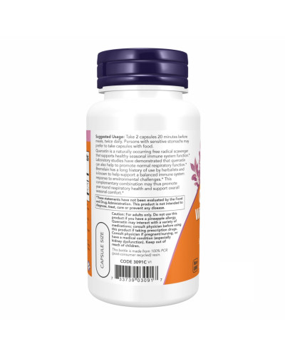 Кверцетин і бромелайн, Quercetin with Bromelain - 120 vcaps