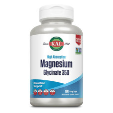 Магній гліцинат, Magnesium Bisglycinate 350 - 160 veg caps