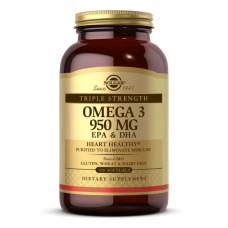 Омега-3, Triple Strength Omega-3 950mg - 100 softgels