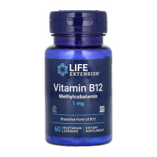 Вітамін Б12, Vitamin B12 Methylcobalamin 1 mg - 60 Loz