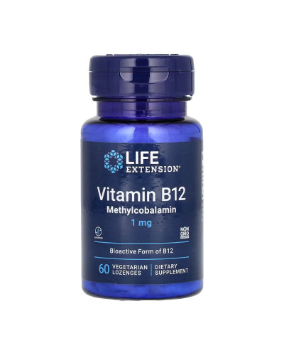 Вітамін Б12, Vitamin B12 Methylcobalamin 1 mg - 60 Loz