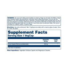 Каскара, Cascara Sagrada Bark 450mg - 100 vcaps