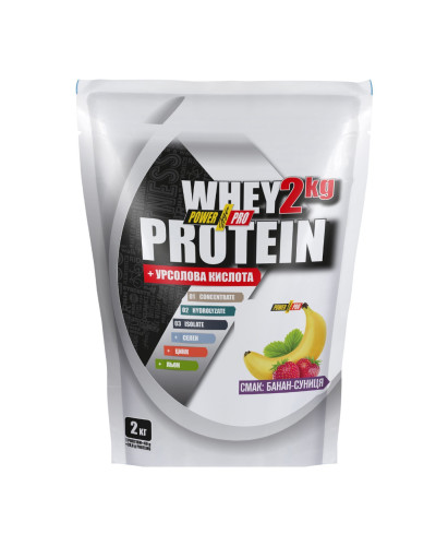 Протеїн, Whey Protein - 2000g Banana Wild Strawberry