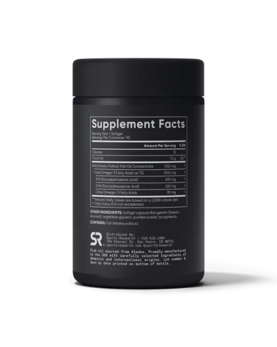 Omega-3 Fish Oil Alaska Pollock 1250mg - 90 softgels