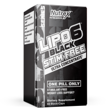 Жироспалювач, Lipo-6 Black UC Stim-Free - 60 caps