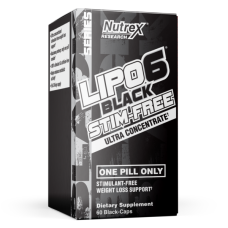 Жироспалювач, Lipo-6 Black UC Stim-Free - 60 caps