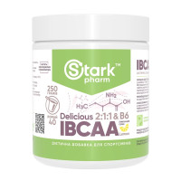 Комплекс амінокислот з вітаміном В-6, Stark IBCAA 2-1-1/Vit B6 - 250g Lemon