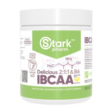 Комплекс амінокислот з вітаміном В-6, Stark IBCAA 2-1-1/Vit B6 - 250g Lemon
