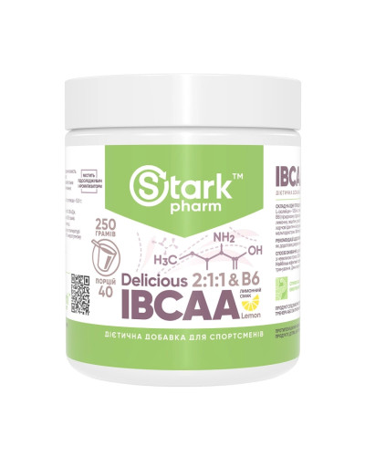 Комплекс амінокислот з вітаміном В-6, Stark IBCAA 2-1-1/Vit B6 - 250g Lemon